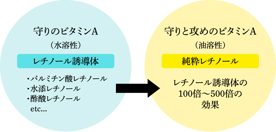 守りのビタミンA→守りと攻めのビタミンA
